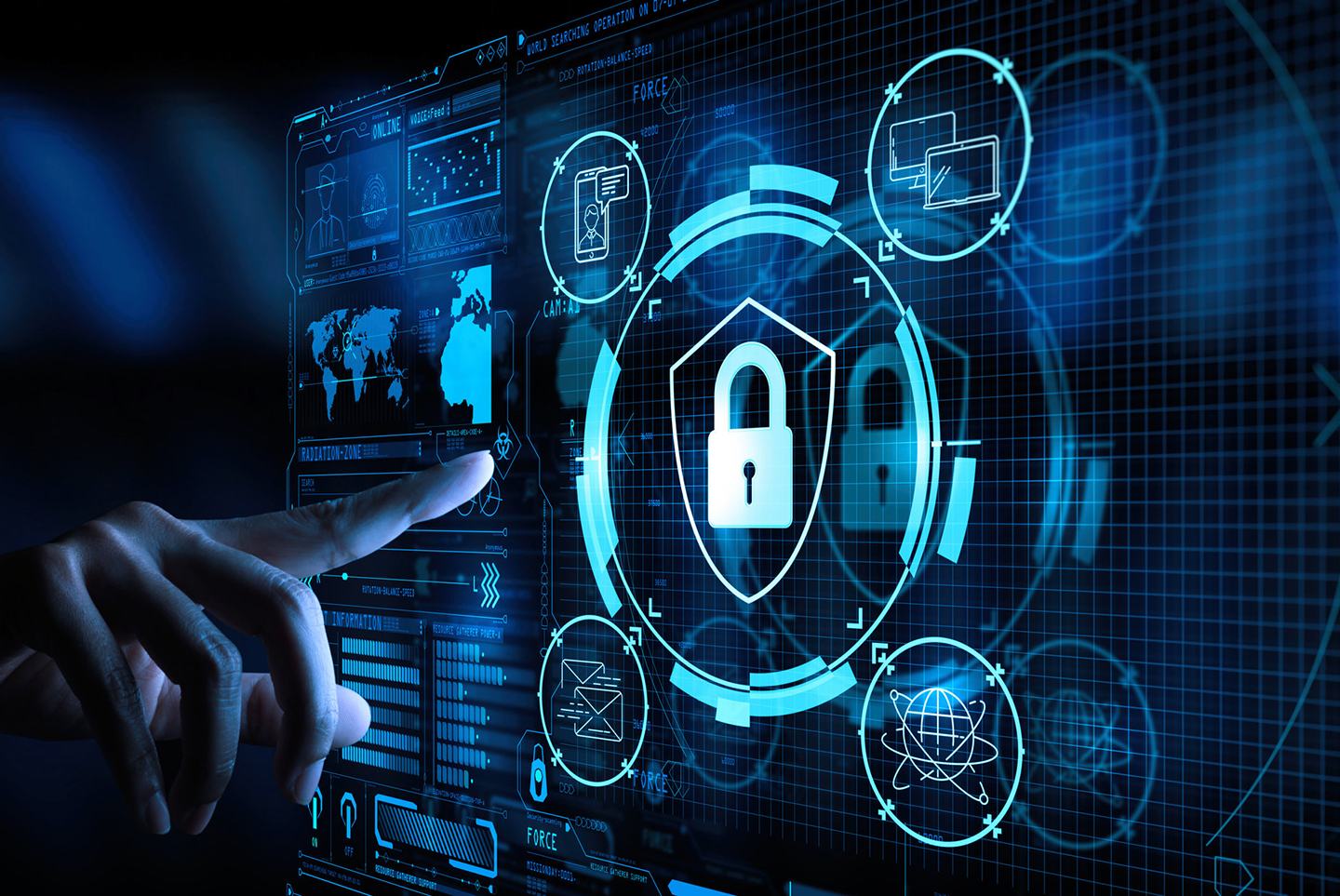 Hình ảnh minh họa hệ thống bảo mật tiên tiến của win78, với biểu tượng ổ khóa và lá chắn bảo vệ dữ liệu người dùng.